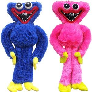 Huggy Wuggy Poppy Playtime Plush Plushie Blue Monster & Kissy Missy